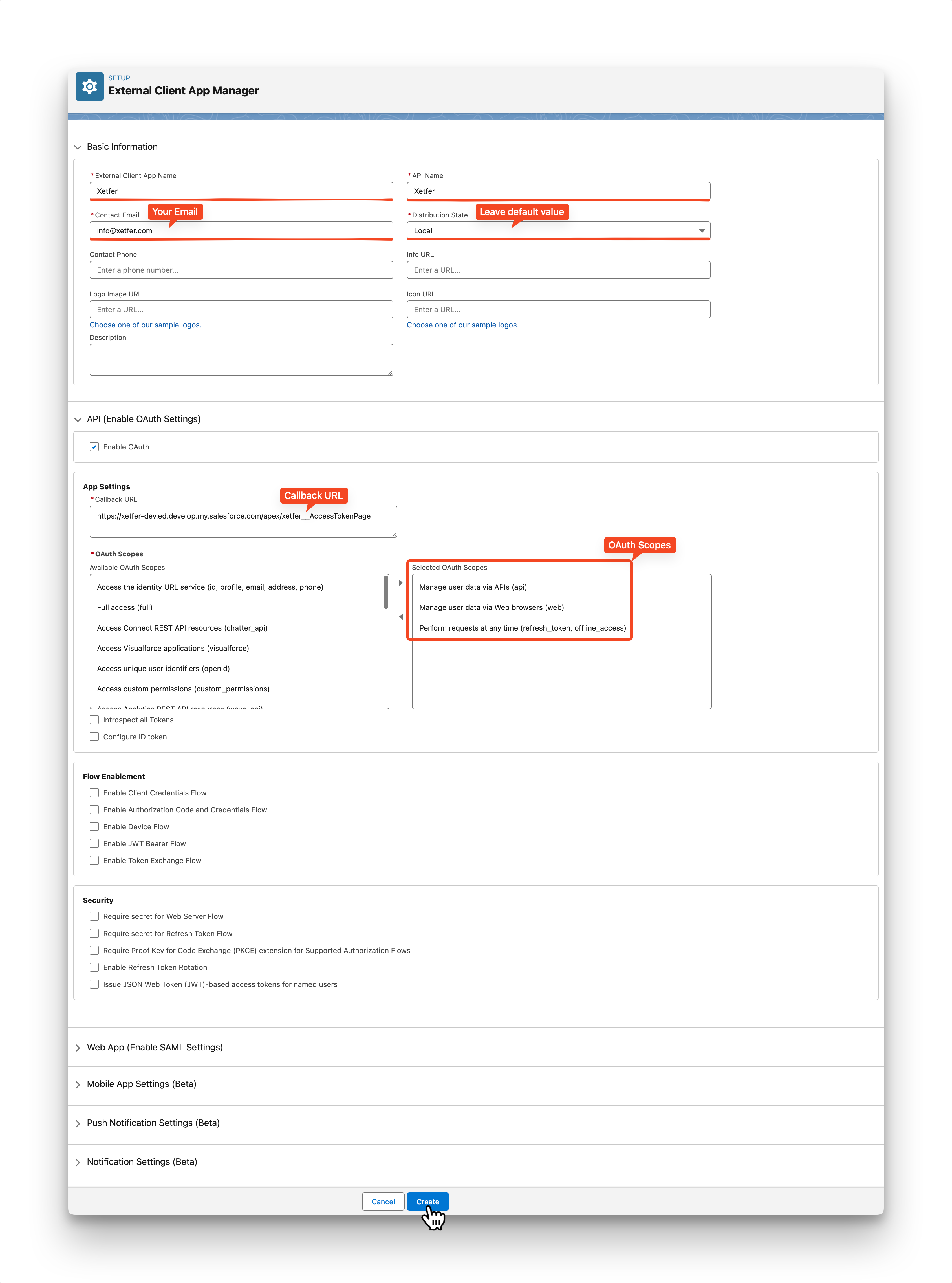 Salesforce External Client App